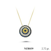 Silver    necklace    with    pendant                                     NZR039-925K