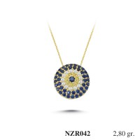 Silver    necklace    with    pendant                                     NZR042-925K