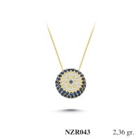 Silver    necklace    with    pendant                                     NZR043-925K