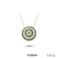 Silver    necklace    with    pendant                                     NZR049-925K