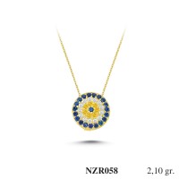 Silver    necklace    with    pendant                                     NZR058-925K