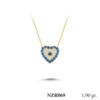 Silver    necklace    with    pendant                                     NZR069-925K
