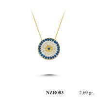 Silver    necklace    with    pendant                                     NZR083-925K