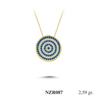 Silver    necklace    with    pendant                                     NZR087-925K