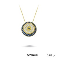 Silver    necklace    with    pendant                                     NZR088-925K
