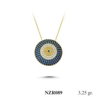 Silver    necklace    with    pendant                                     NZR089-925K