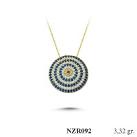 Silver    necklace    with    pendant                                     NZR092-925K