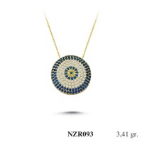 Silver    necklace    with    pendant                                     NZR093-925K