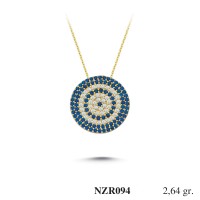 Silver    necklace    with    pendant                                     NZR094-925K