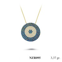 Silver    necklace    with    pendant                                     NZR095-925K