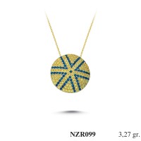 Silver    necklace    with    pendant                                     NZR099-925K