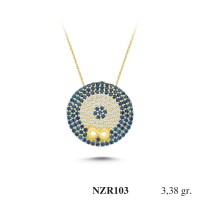 Silver    necklace    with    pendant                                     NZR103-925K