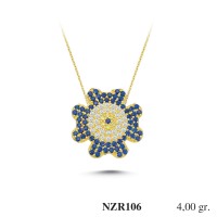 Silver    necklace    with    pendant                                     NZR106-925K