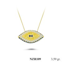 Silver    necklace    with    pendant                                     NZR109-925K