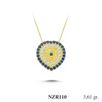 Silver    necklace    with    pendant                                     NZR110-925K