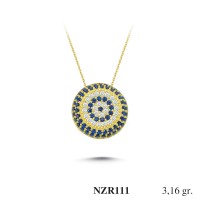Silver    necklace    with    pendant                                     NZR111-925K