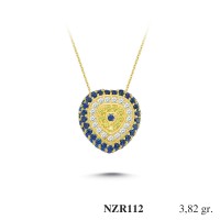 Silver    necklace    with    pendant                                     NZR112-925K