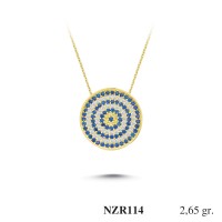 Silver    necklace    with    pendant                                     NZR114-925K