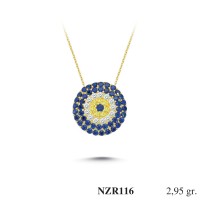 Silver    necklace    with    pendant                                     NZR116-925K