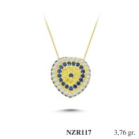 Silver    necklace    with    pendant                                     NZR117-925K