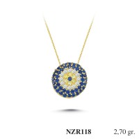 Silver    necklace    with    pendant                                     NZR118-925K