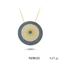 Silver    necklace    with    pendant                                     NZR122-925K