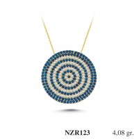 Silver    necklace    with    pendant                                     NZR123-925K