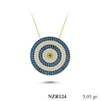 Silver    necklace    with    pendant                                     NZR124-925K