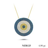 Silver    necklace    with    pendant                                     NZR125-925K