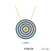 Silver    necklace    with    pendant                                     NZR128-925K