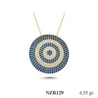 Silver    necklace    with    pendant                                     NZR129-925K