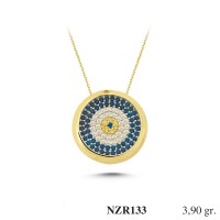 Silver    necklace    with    pendant                                     NZR133-925K