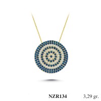 Silver    necklace    with    pendant                                     NZR134-925K