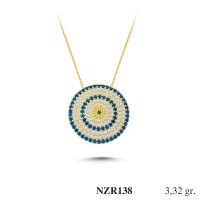 Silver    necklace    with    pendant                                     NZR138-925K