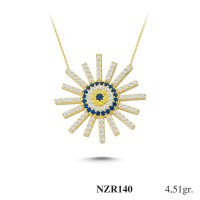 Silver    necklace    with    pendant                                     NZR140-925K