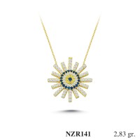 Silver    necklace    with    pendant                                     NZR141-925K