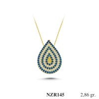 Silver    necklace    with    pendant                                     NZR145-925K