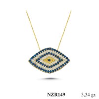 Silver    necklace    with    pendant                                     NZR149-925K