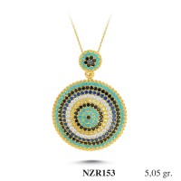 Silver    necklace    with    pendant                                     NZR153-925K