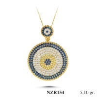 Silver    necklace    with    pendant                                     NZR154-925K
