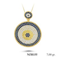 Silver    necklace    with    pendant                                     NZR155-925K