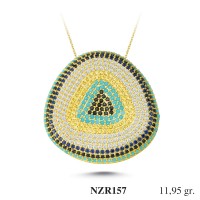 Silver    necklace    with    pendant                                     NZR157-925K