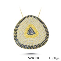 Silver    necklace    with    pendant                                     NZR158-925K