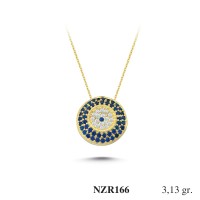 Silver    necklace    with    pendant                                     NZR166-925K