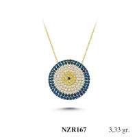 Silver    necklace    with    pendant                                     NZR167-925K