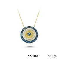 Silver    necklace    with    pendant                                     NZR169-925K