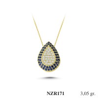 Silver    necklace    with    pendant                                     NZR171-925K