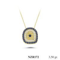 Silver    necklace    with    pendant                                     NZR172-925K