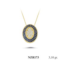 Silver    necklace    with    pendant                                     NZR173-925K