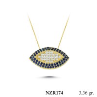 Silver    necklace    with    pendant                                     NZR174-925K